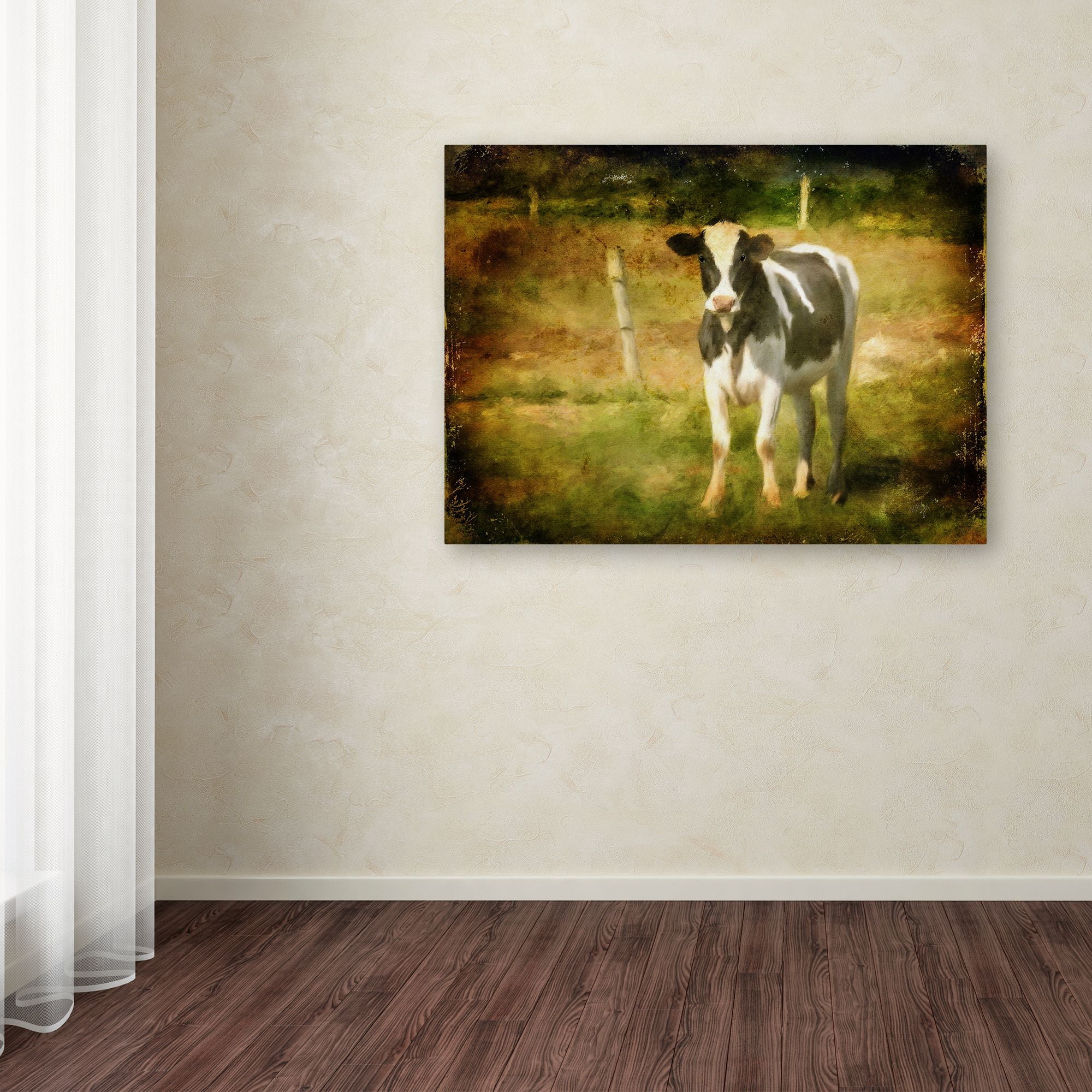 Trademark Fine Art "Handsome Holstein" Canvas Art by Lois Bryan