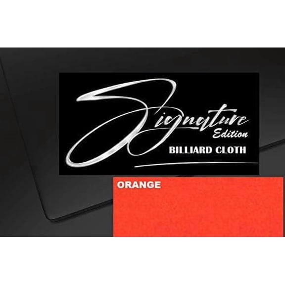 DB Entertainment Company Billiard Pool Table Fabric Cloth Bed and Rails (Orange, 7' Billiard Pool Table Cloth)