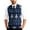 BA01_Blue, variant on Mens Christmas Vest Xmas Printed V Neck Holiday Tree Snowflake Fashion Vest Party Winter Tops Dark Green M