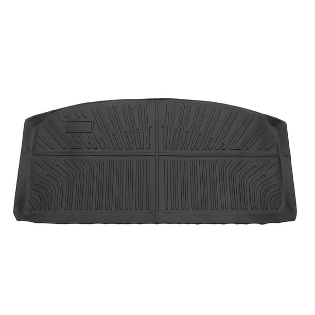 Alfombrilla de carga única Bargains para maletero, alfombra de carga de maletero para Mazda CX-90 2024-2025, Negro TPE 1 Pc Cara plana Patrón de rayas Antideslizante trasero