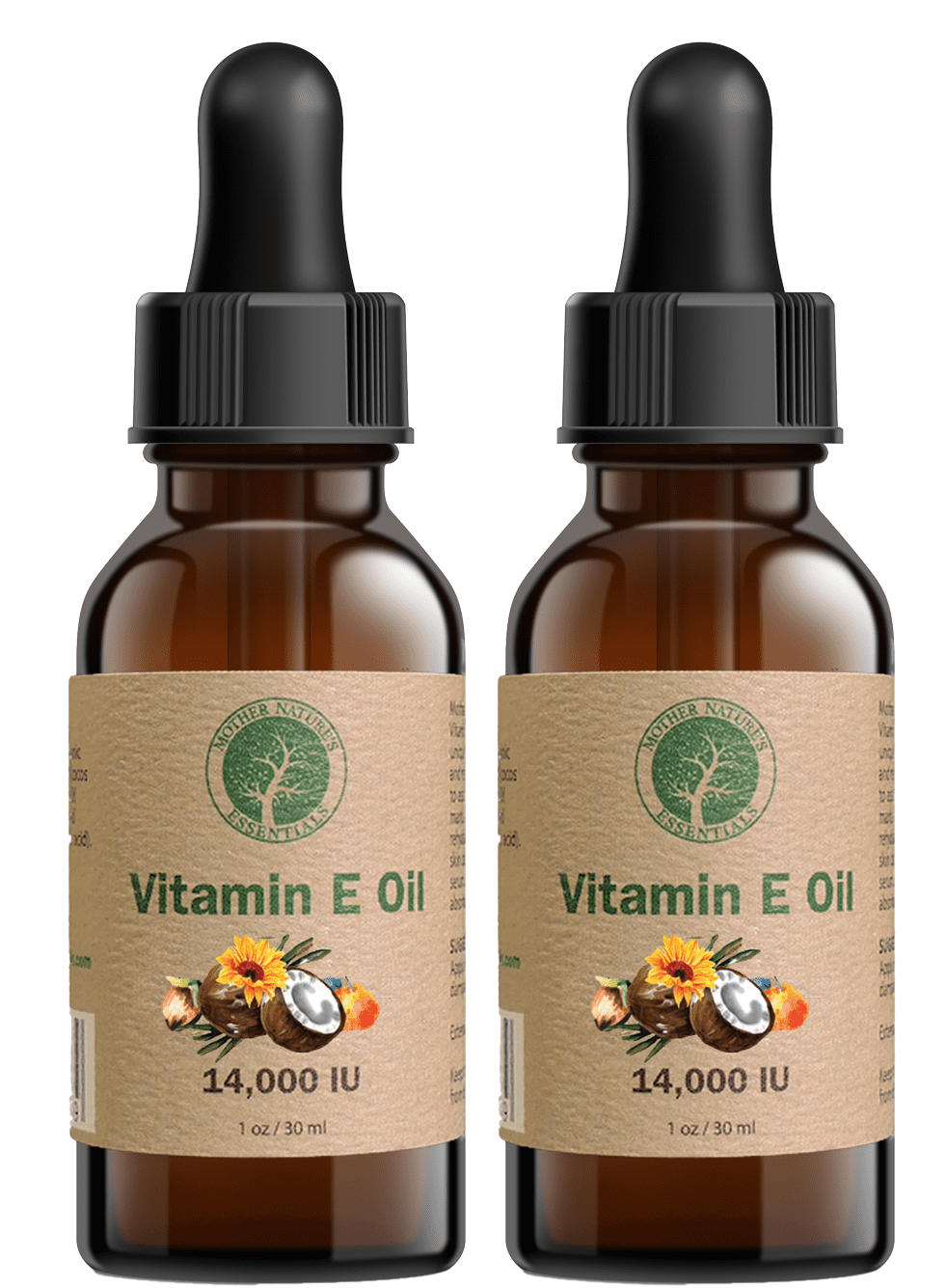 Organic and Natural by Mother Natures Essentials Vitamin E Oil 1 oz