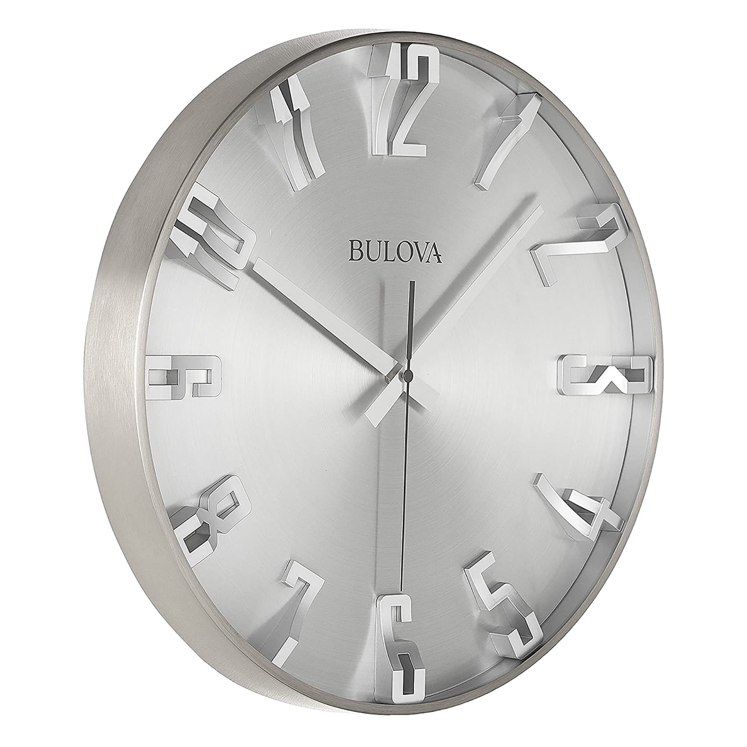 Bulova C4846 Director Wall Clock, Satin Pewter Finish