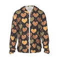 thumbnail image 2 of Uemuo Heart Pattern Women's Full Zip UPF 50+ Sun Protection Hoodie Jacket Long Sleeve Sun Shirt Hiking Outdoor Performance with Pockets-X-Large, 2 of 9