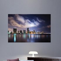 Wallhogs Dusk Miami Wall Decal