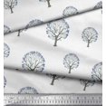 thumbnail image 2 of Soimoi Velvet Fabric Tree Block Printed Craft Fabric by The Yard 58 Inch Wide, 2 of 3
