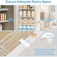 thumbnail image 6 of 9-Tier Over The Door Organizer with Adjustable Baskets - White Pantry Storage for Kitchen, Bathroom, Laundry Room & Spice Rack - Space Saving Door Mount Shelves, 6 of 6