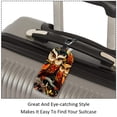 thumbnail image 3 of Square 2Pack PU Leather Cartoon Owl Cruise Luggage Tag with Privacy Cover and Name ID Tag for Travel Handbags Backpacks Luggage Tags, 3 of 6