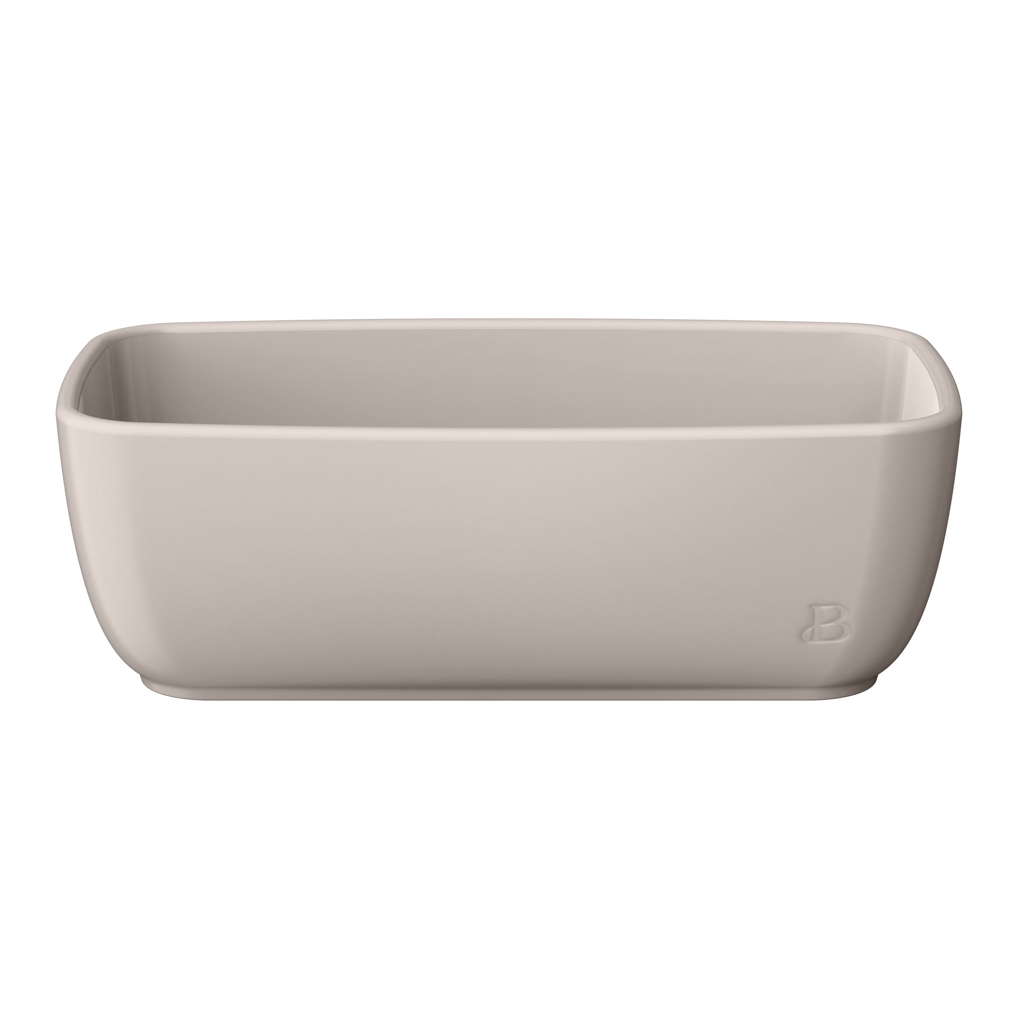 Beautiful by Drew Barrymore Stoneware Loaf Pan, Porcini Taupe