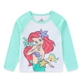 thumbnail image 3 of Disney The Little Mermaid Long Sleeve Shirt and French Terry Pants (Girls), 2 Piece Set, Sizes 2T-6X, 3 of 7