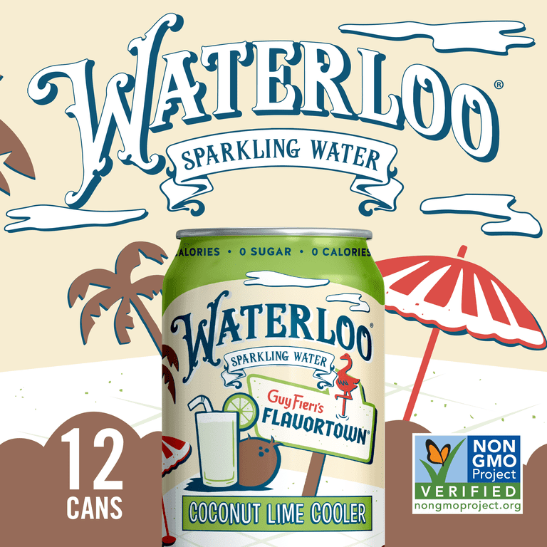 Waterloo Coconut Lime Cooler Sparkling Water, 12 fl oz, 12 Pack photo 2