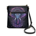 thumbnail image 2 of Kuiaobaty Elephant Print Crossbody Bag for Women, Mandala Flower Print Vegan Leather Messenger Handbag Crossbody, Ethnic Style Shoulder Purse with Adjustable Strap for Travel, Black, 2 of 7