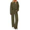 thumbnail image 1 of Conjunto Deportivo PRETTYGARDEN Verde Militar 2 Piezas Talla Grande, 1 of 8