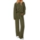thumbnail image 1 of Conjunto Deportivo PRETTYGARDEN XL Verde Militar Manga Larga Pantalón Ancho, 1 of 8