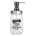 thumbnail image 2 of Create In Me A Clean Glass Mason Jar Soap Dispenser 16 ounces, 2 of 2