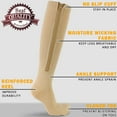 thumbnail image 6 of Ailaka Zipper Compression Socks (15-20 mmHg) for Women & Men - Closed Toe Knee High Support Socks with Easy On/Off Zipper, 1 Pair, 6 of 7