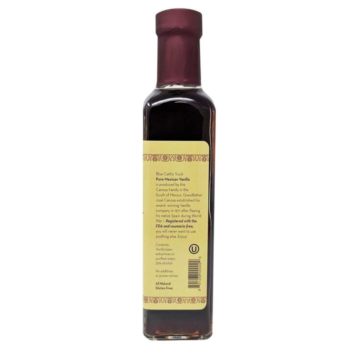 Blue Cattle Truck Trading Co. Pure Gourmet Mexican Vanilla Extract, Medium, 8.4 Ounce