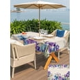 thumbnail image 5 of Outdoor Tablecloth with Umbrella Hole for Patio/Picnic/Party/Camping, Blue Purple Flowers Waterproof Table Cloth Rectangle Table Cover Washable, Spring Seasonal Botanical Florals (54"x 80"), 5 of 8