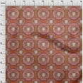 thumbnail image 4 of oneOoneViscoseChiffonRustBrownFabricLionFaceFabricForSewingPrintedCraftFabricByTheYard42InchWide, 4 of 4