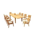 thumbnail image 5 of Grade-A Teak Dining Set: 10 Seater 11 Pc: 122" Caranas Rectangle Table And 10 Giva Arm Chairs Outdoor Patio WholesaleTeak #51GV2911, 5 of 5