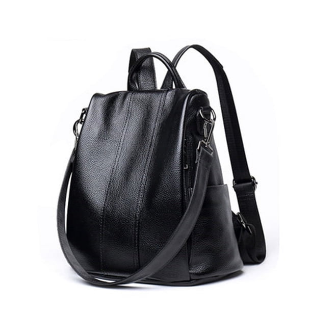 Mochila para mujer, bolso impermeable dermis, mochila antirrobo, bolso de hombro ligero, mediano, negro (1 unidad)
