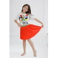 thumbnail image 2 of Disney Minnie Mouse Boxy Drop Shoulder T-Shirt and Pleated Skort Toddler to Big Kid, 2 of 5