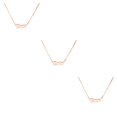 thumbnail image 2 of Qarigey Collar con colgante de letra del zodiaco para regalos del festival Lover Aries de oro rosa Type1 NO1, 2 of 6