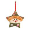 15CM felpa colgante lindo Festival de Navidad tema pentagrama forma Navidad decoración del hogar