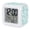 Mint, Teal, Seafoam, Sky, variant on Colorful Polka Dot Digital Alarm Clock for Bedrooms,Smart LED Alarm Clock with 7 Color Changing Night Light,Watercolor Vibrant Multi-color Dots Silent Wake Up Clocks for Sleep Study Cooking 3.2"x3.2"