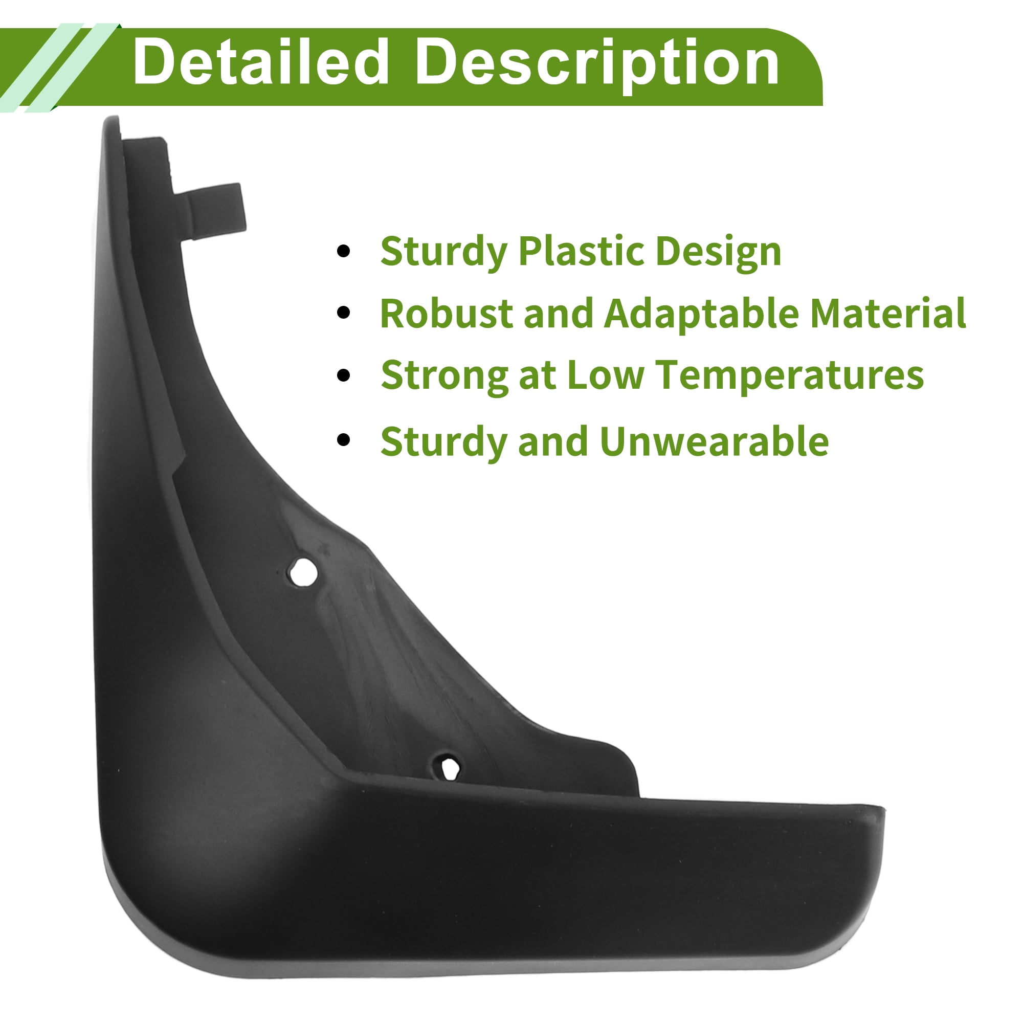 Unique Bargains Mud Flaps Splash Guards for Cadillac ATS 2013-2019 Front and Rear Mud Guards 1 Set