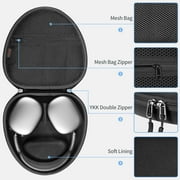 Fintie Hard Case for AirPods Max 2 (2026) & AirPods Max 1 (2024/2020) – Shockproof Protective Travel Carrying Case with Auto Sleep/Wake (Black)