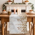 thumbnail image 2 of Table Runner 70 Inches Long for Kitchen Dining, Eucalyptus Leaves Dresser Scarf Farmhouse, Dining Table Decorations for Wedding/Parties, Spring Plants Country Yellow 13 x 70 In, 2 of 8
