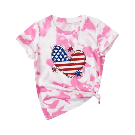 

Clearance! Parent-Child Independance Day 4th of July Celebration T-shirt For Kids 4th of July Baby Girl Outfits 4th of July Baby Boy Outfit Suit For 2-11 Years