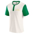 thumbnail image 2 of Men's Darius Rucker Collection by Fanatics Cream/Green Oregon Ducks Henley Color Block Slub T-Shirt, 2 of 6