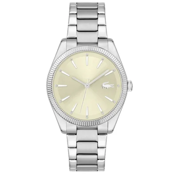 Lacoste Capucine 2001239 Gold Dial Stainless Steel Bracelet 36MM Womens Watch