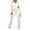 White1, variant on Plebaso Women's 2 Piece Outfits Velour Zip up Crop Jacket Drawstring Flare Pants Fall Winter Velvet Tracksuit