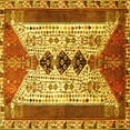 thumbnail image 1 of Ahgly Company Machine Washable Indoor Square Persian Yellow Traditional Area Rugs, 6' Square, 1 of 4