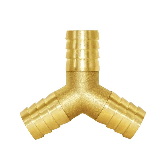 Joywayus 3/4 "" grande (21 mm) espiga para manguera en forma de Y unión de 3 vías intersección/latón dividido agua/combustible/aire