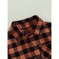 thumbnail image 4 of Bagilaanoe Toddler Baby Girl Boy Shirts Jacket Plaid Long Sleeve Single-Breasted Shacket Coat 6M 12M 2T 3T 4T 5T 6T Kids Fall Casual Outwear, 4 of 6
