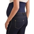 thumbnail image 3 of Oh! Mamma Women's Maternity Bootleg Jeans with Full Panel and Belted Detail, 3 of 4