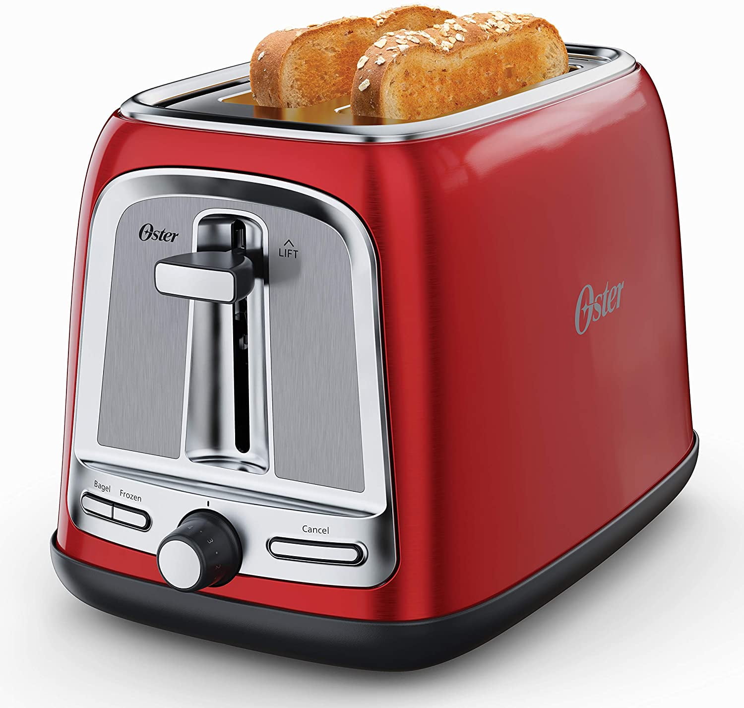 Oster 2Slice Toaster with Advanced Toast Technology, Candy Apple Red