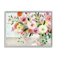 thumbnail image 4 of Stupell Industries Pink & Red Peonies Ornate Vase Botanical & Floral Painting Gray Framed Art Print Wall Art, 4 of 5