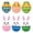 A39 White 3.1", variant on Easter Felt Decorations Set Of 6 Hanging Ornaments Bunny & Eggs With String, Colorful Easter Party Decorations For Home Door Wall, Diy Easter Crafts Felt Hanging Decor