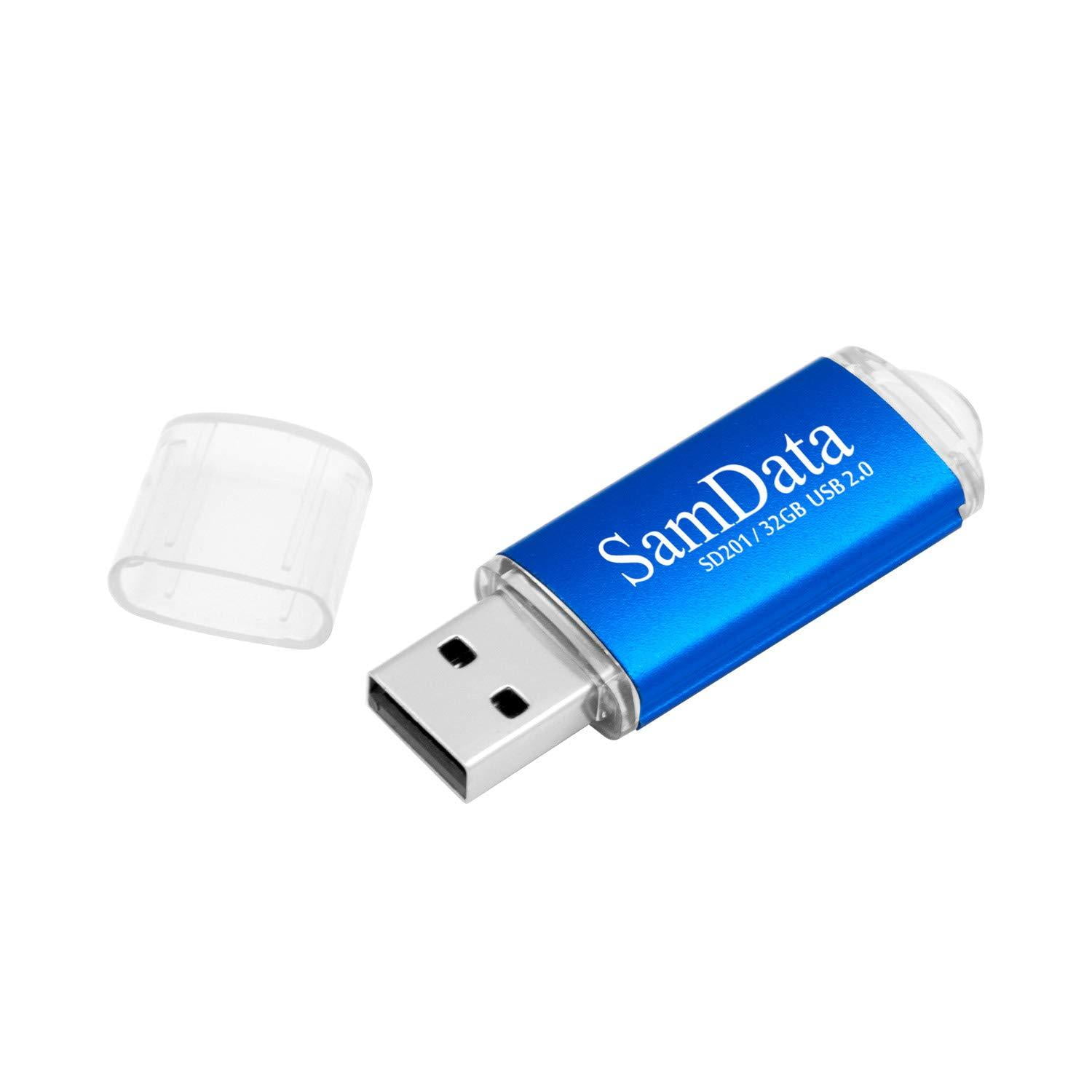 SamData Pack 32GB USB Flash Drives USB Thumb Drives Memory