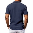 thumbnail image 5 of FAHXNVB Mens Cotton Linen T Shirts Short Sleeve Collared Solid Color Tees Tops Summer Lightweight Breathable Soft Comfort Shirts, 5 of 8