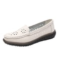 thumbnail image 1 of Wyzesi Espadrilles Bleu Marine pour Femmes en Cuir Confortables Mocassins Plats en Cuir Chaussures Plates Confortables Chaussures de Conduite Extérieures Espadrilles Rouges Femmes Lacets Noirs Espadrilles Blanches Femmes, 1 of 7