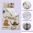 thumbnail image 4 of Gresahom Personalized Toddler Nap Mat, Daycare Sleeping Bag with blanket, Cowboy Sleeping Mat for Preschool, Soft and Easy Rolling Mat for Ages 2-15 Years Boys and Girls, 4 of 9