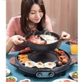 thumbnail image 1 of Intexca Barbecue Électrique Portable Multifonction Poêle à Griller Fondue Chinoise avec Séparateur, 1 of 6