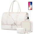 thumbnail image 1 of Bolsa de viaje Weekender ETRONIK para mujer, talla XL, color beige, 1 of 7