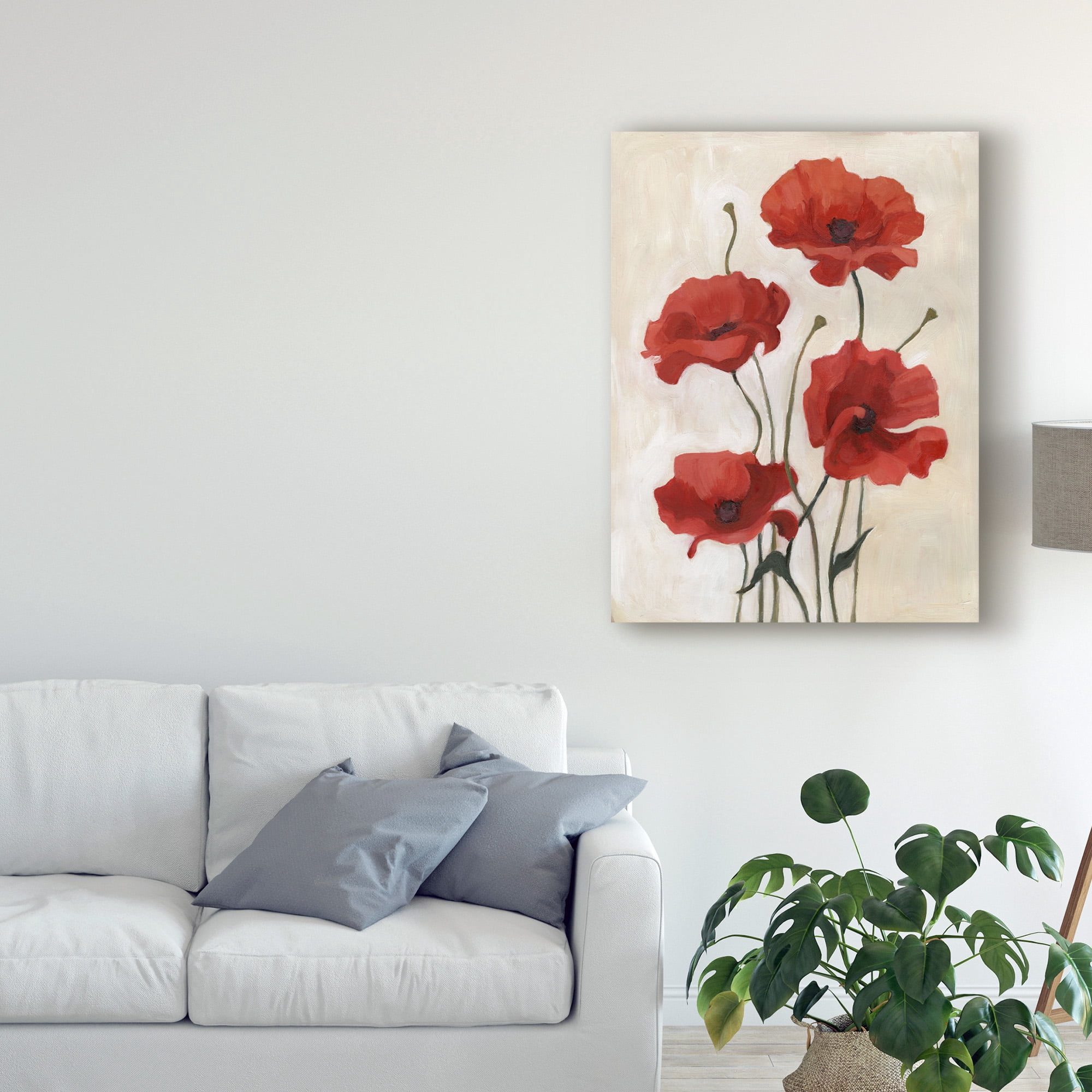 Trademark Fine Art 'Poppy Bouquet III' Canvas Art by Emma Scarvey