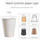 thumbnail image 3 of Taza dispensador se adapta a 7,6 cm de diámetro tazas de papel montaje en pared, 2 tamaños, negro/blanco, grande, negro Feliz Sencillez, 3 of 5